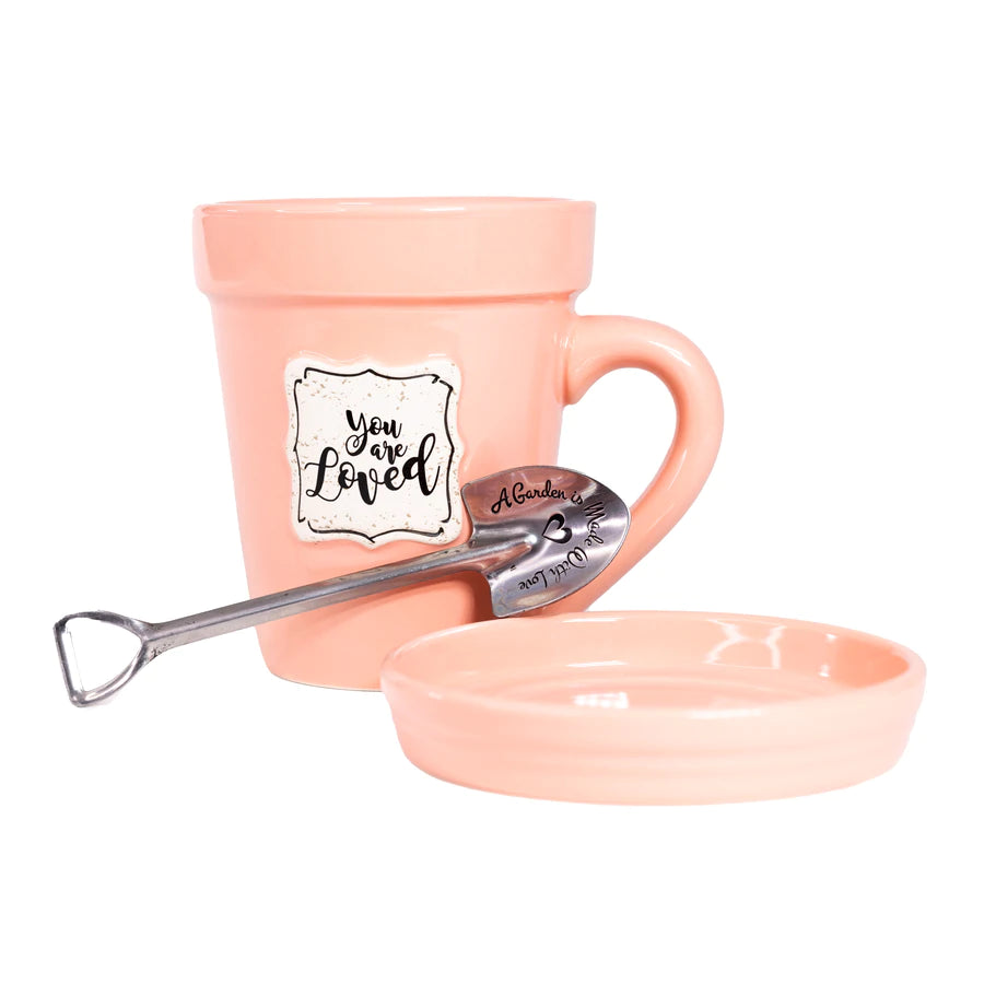 Flower Pot Mugs “You Are Loved” 31033
