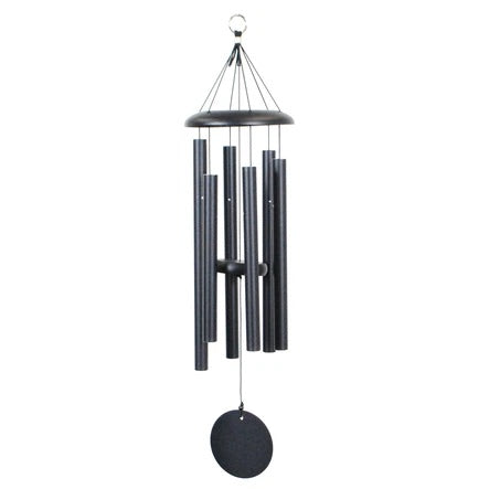 Corinthian Bells 30” Black wind Chimes by Wind River