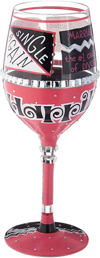 Lolita “Happily Divorced” 15oz Wine Glass