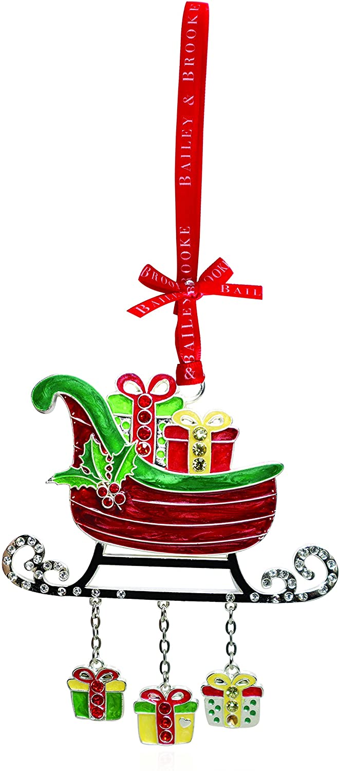 Bailey & Brooks Sparkle Sleigh Ornament
