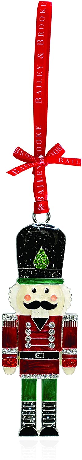 Bailey & Brooke Sparkle Nutcracker Soldier Ornament