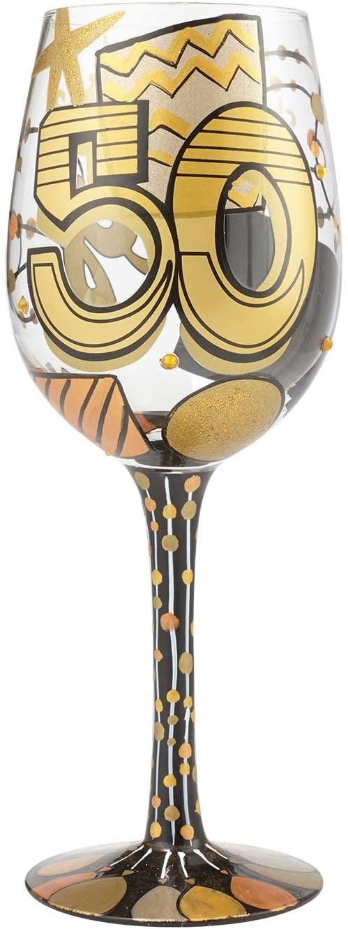 Lolita “Cheers To Fifty Years” 15oz Wine Glass Item #6000738
