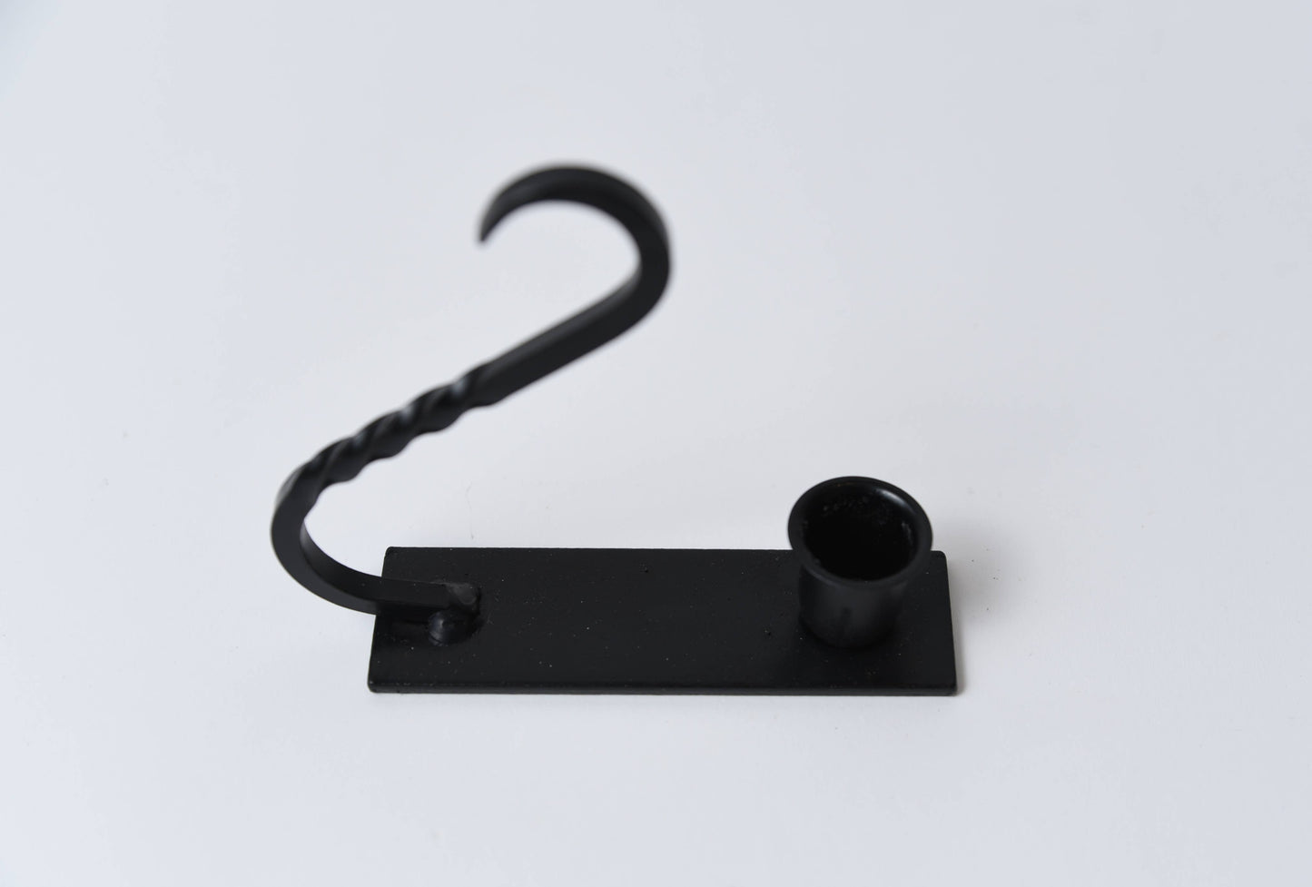 LMS Wholesale - Iron Taper Holder with Curved Handle