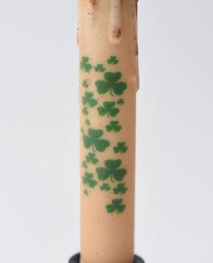 LMS Wholesale - Floating Shamrocks LED Timer Taper Candle