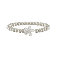 Load image into Gallery viewer, Love, Lisa - Felicity Floral Collection of Bracelets: Silver / 3 Flower Bracelet  (6mm)

