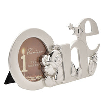 Load image into Gallery viewer, WIDDOP and Co. - Bambino Silver effect  Frame Cutout Letters 3&quot; x 3 - &#39;One&#39;

