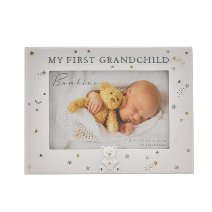 WIDDOP and Co. - Bambino Resin First Grandchild Photo Frame 6" x 4"