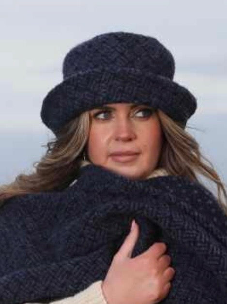 Branigan Weavers Wool Country Hat Tara Navy/Indigo