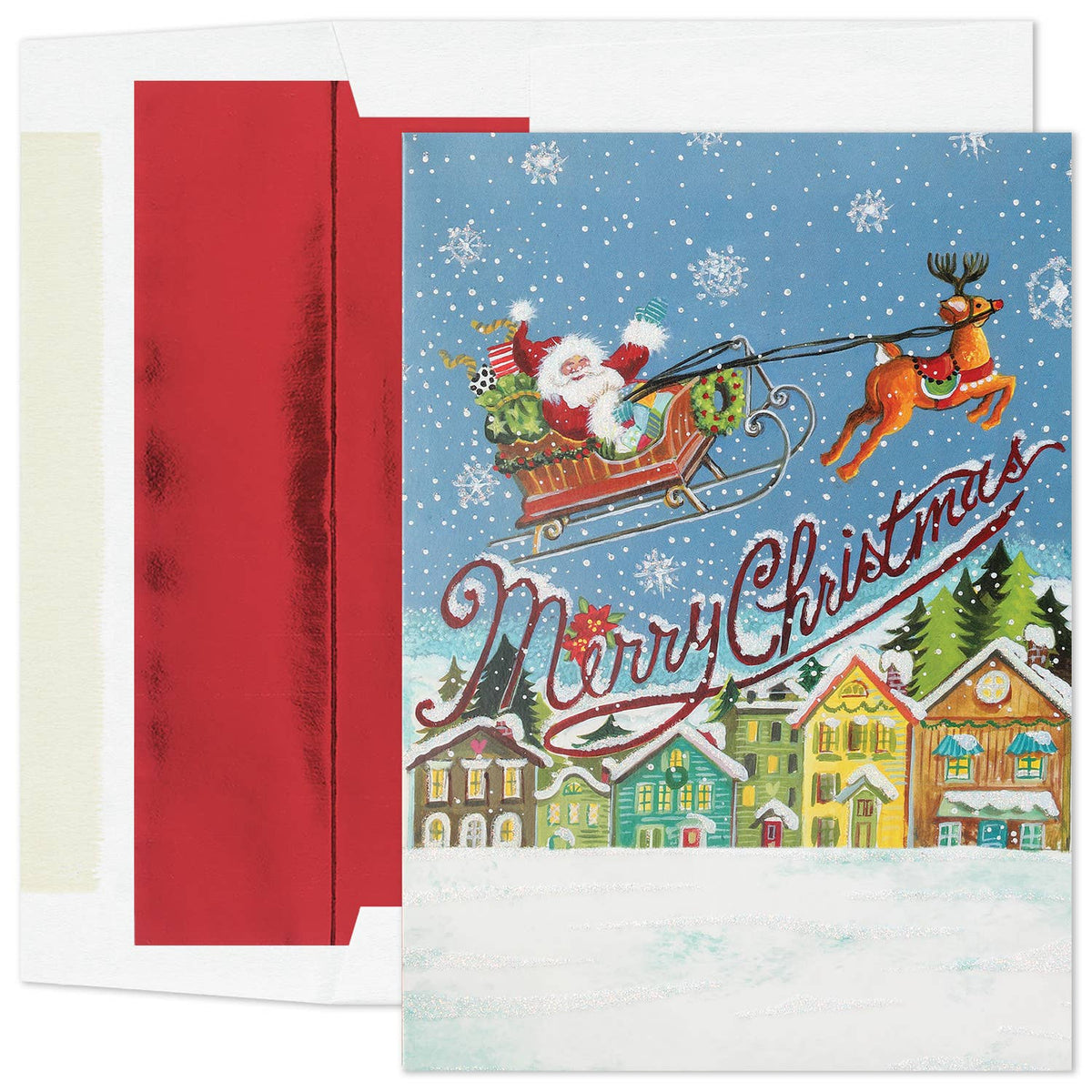 Masterpiece Studios - Santa in Flight Boxed Holiday Cards