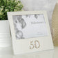 WIDDOP and Co. - Milestones Aluminium Photo Frame with 3D Number 6" x 4" - 50