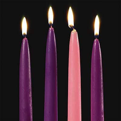 Abbey + CA Gift - Set of 4 Taper Advent Candles