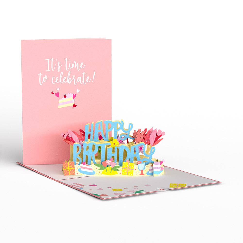 Lovepop Cards - It's Time to Celebrate Birthday 5''x7'' Card, Birthday Cards