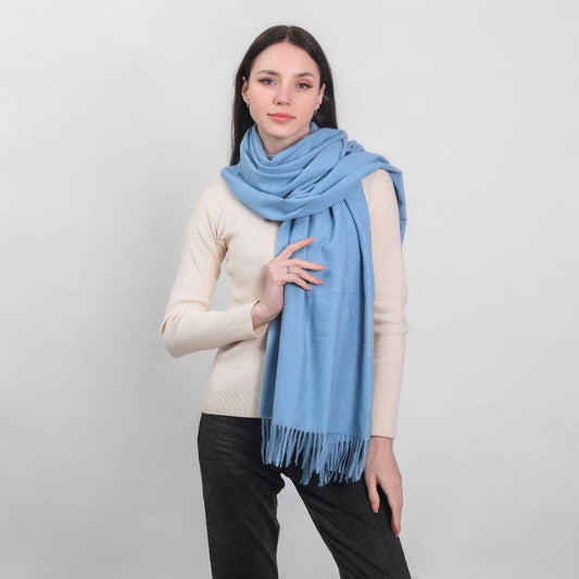 Celtic Ore Crafts - IRS-034E Scarf Supersoft Herringbone Blue