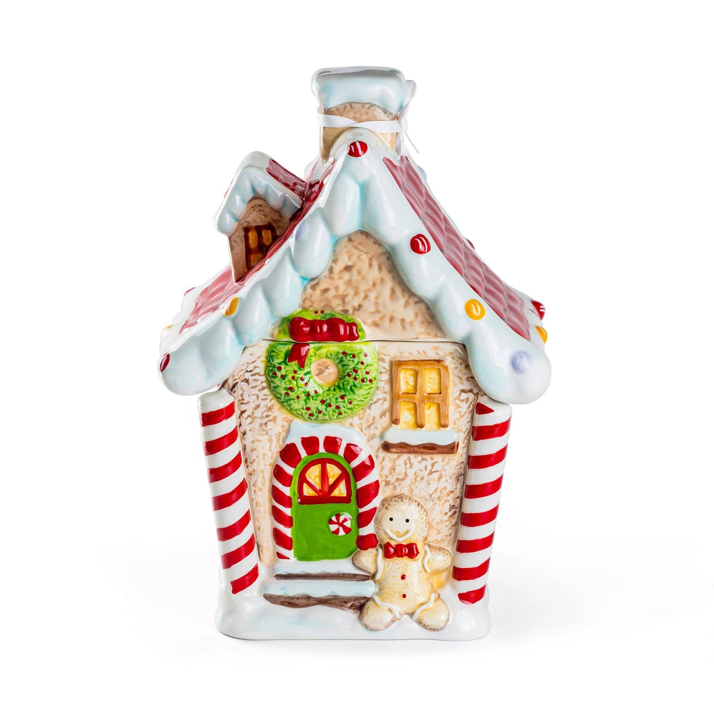 Grace Teaware - Gingerbread House Cookie Jar - Large