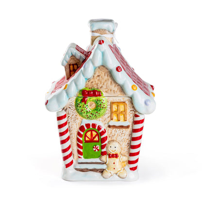 Grace Teaware - Gingerbread House Cookie Jar - Large