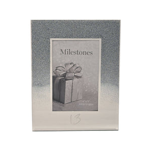 WIDDOP and Co. - Milestones Glitter Mirror Frame 4" x 6" - 13th