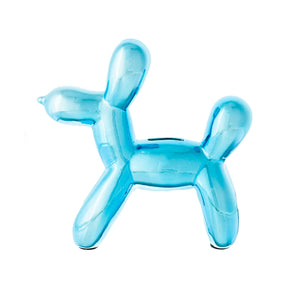 Creative Gifts International Inc. - Balloon Dog Bank, Blue 8.5" X 8.5"