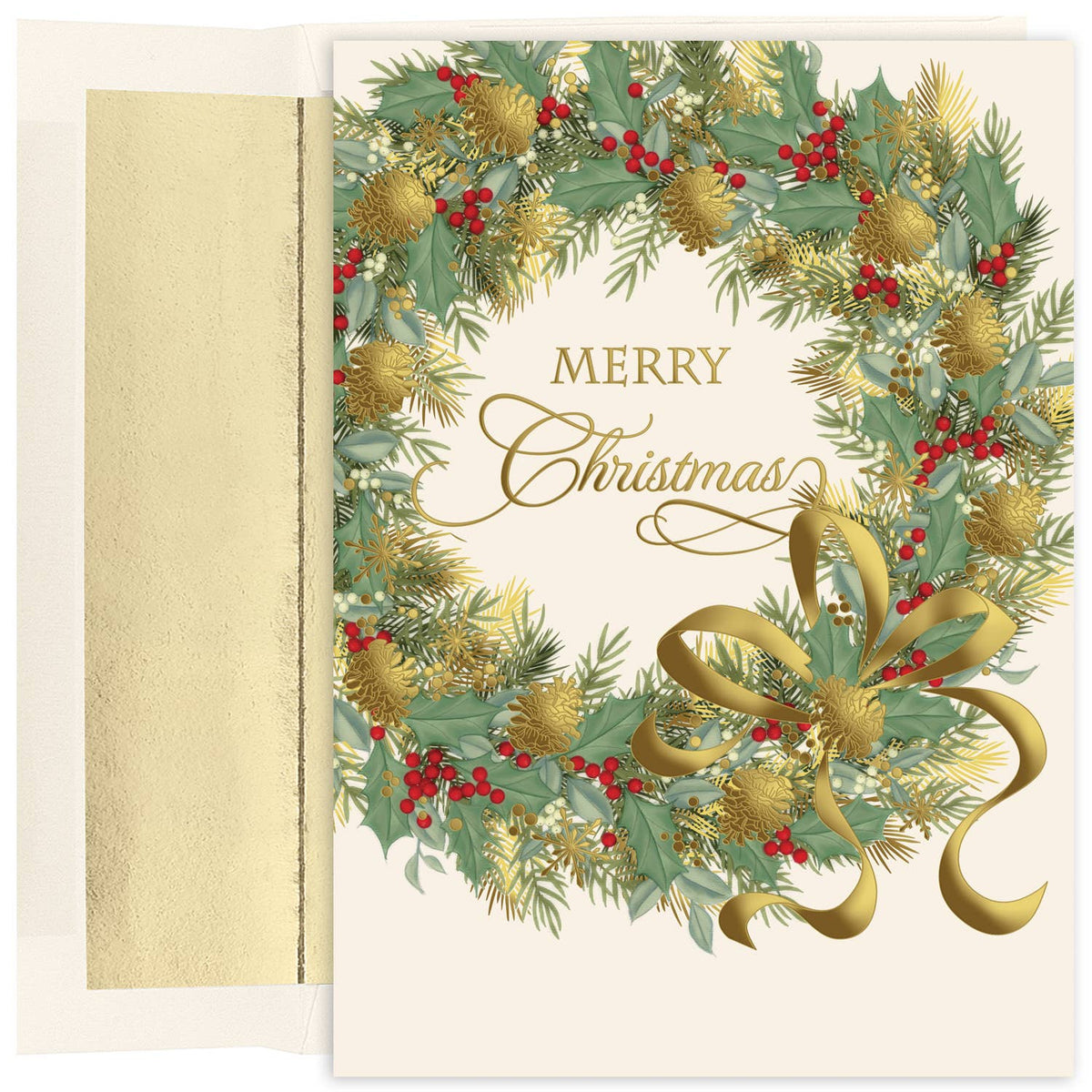 Masterpiece Studios - Traditional Wreath Boxed Holiday Cards