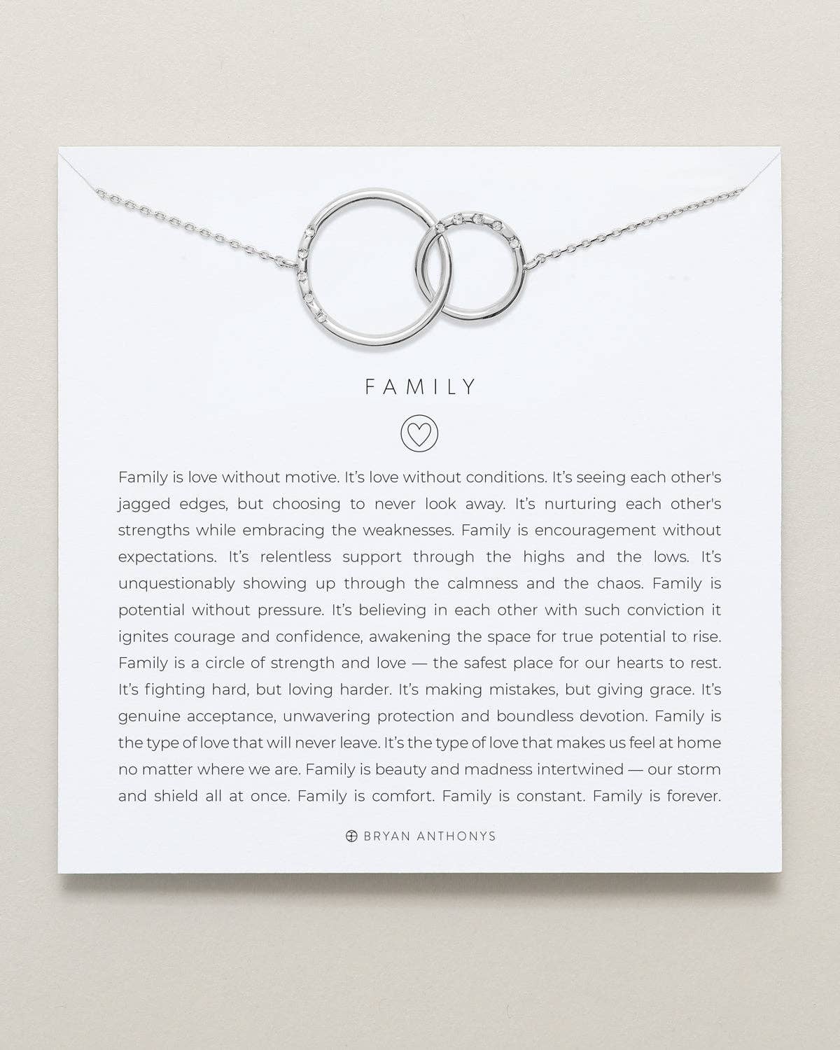 Bryan Anthonys - Family Interlocking Circles Necklace: 14k Gold