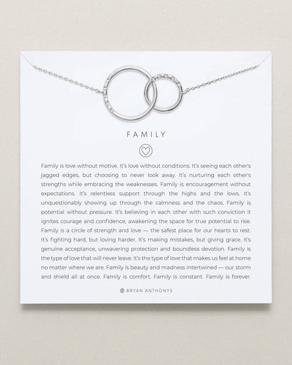 Bryan Anthonys - Family Interlocking Circles Necklace: 14k Gold