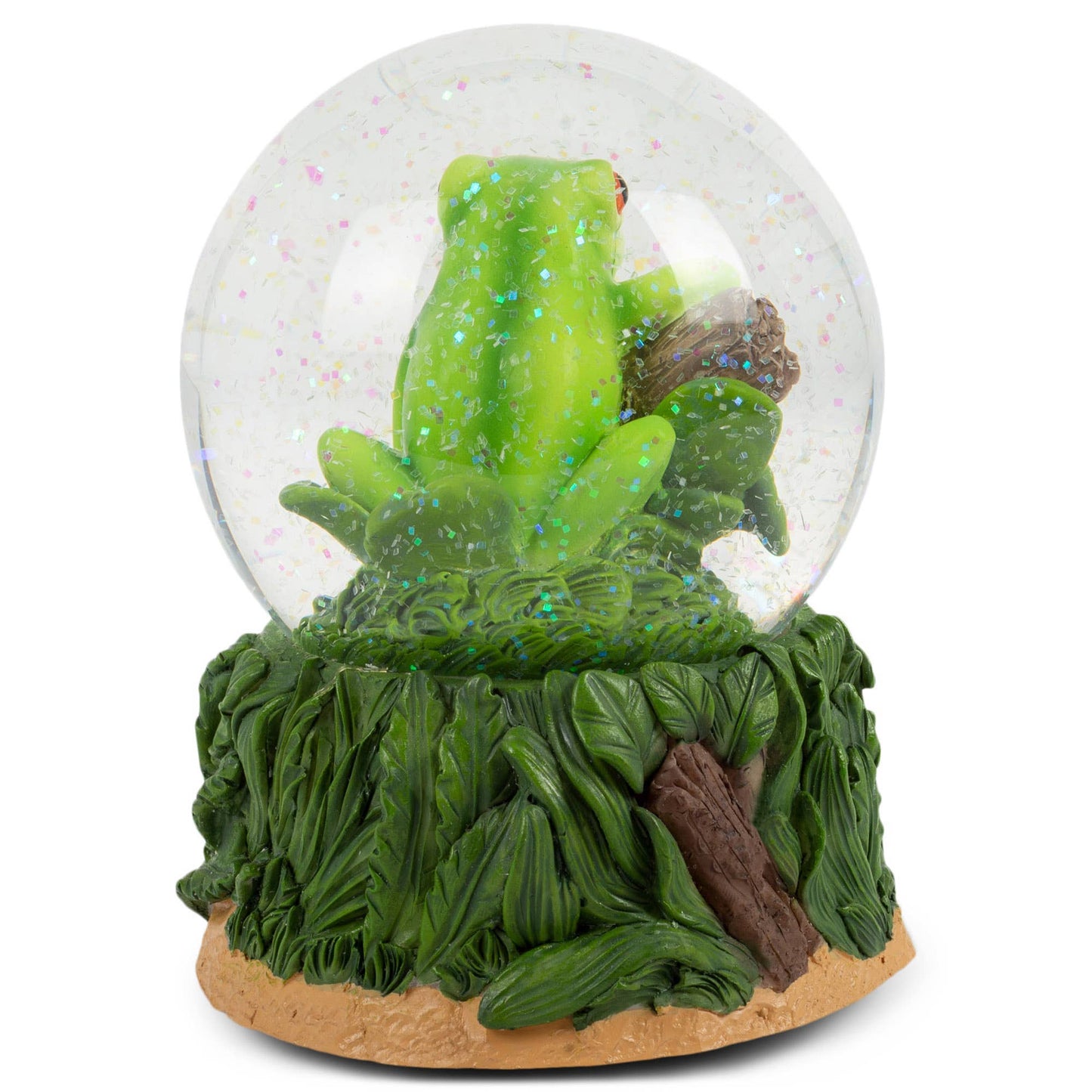 Cottage Garden - Playful Tree Frog 100MM Musical Snow Globe
