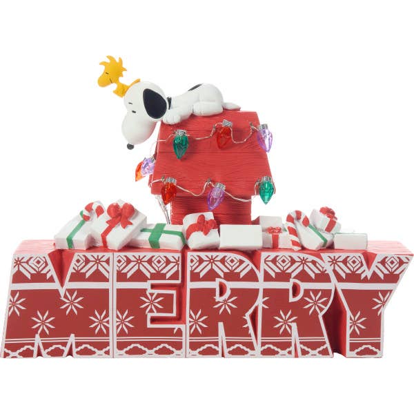 Precious Moments - Peanuts Snoopy and Woodstock Wishing You A Very Merry & Cozy