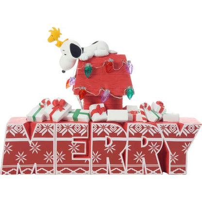 Precious Moments - Peanuts Snoopy and Woodstock Wishing You A Very Merry & Cozy