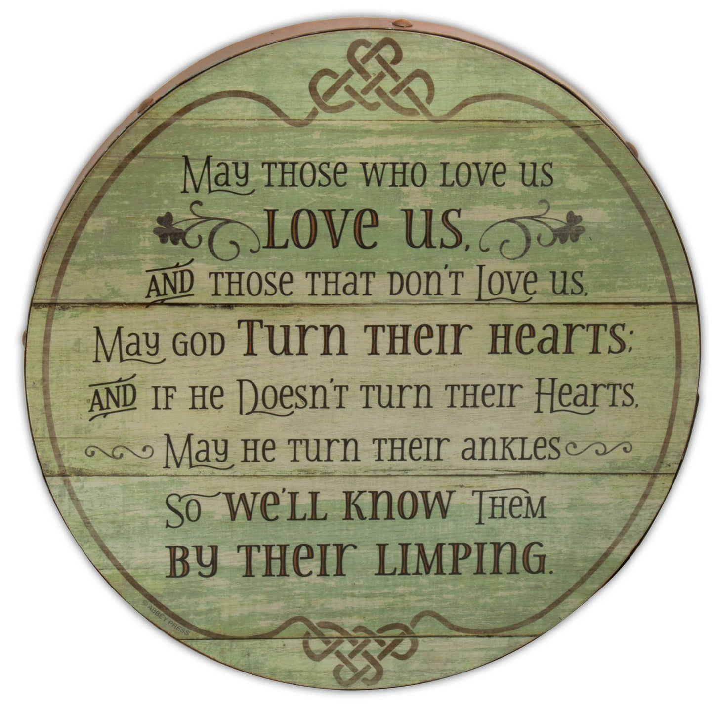 Abbey & CA Gift - Irish Barrel Plaque