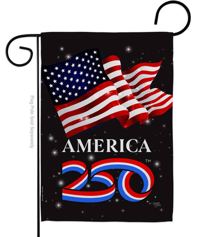 Two Group Flag Co - America 250 Flag American USA 250th Home Decor: Garden Flag 13" x 18.5" Only / Double Sided-Thick Fabric