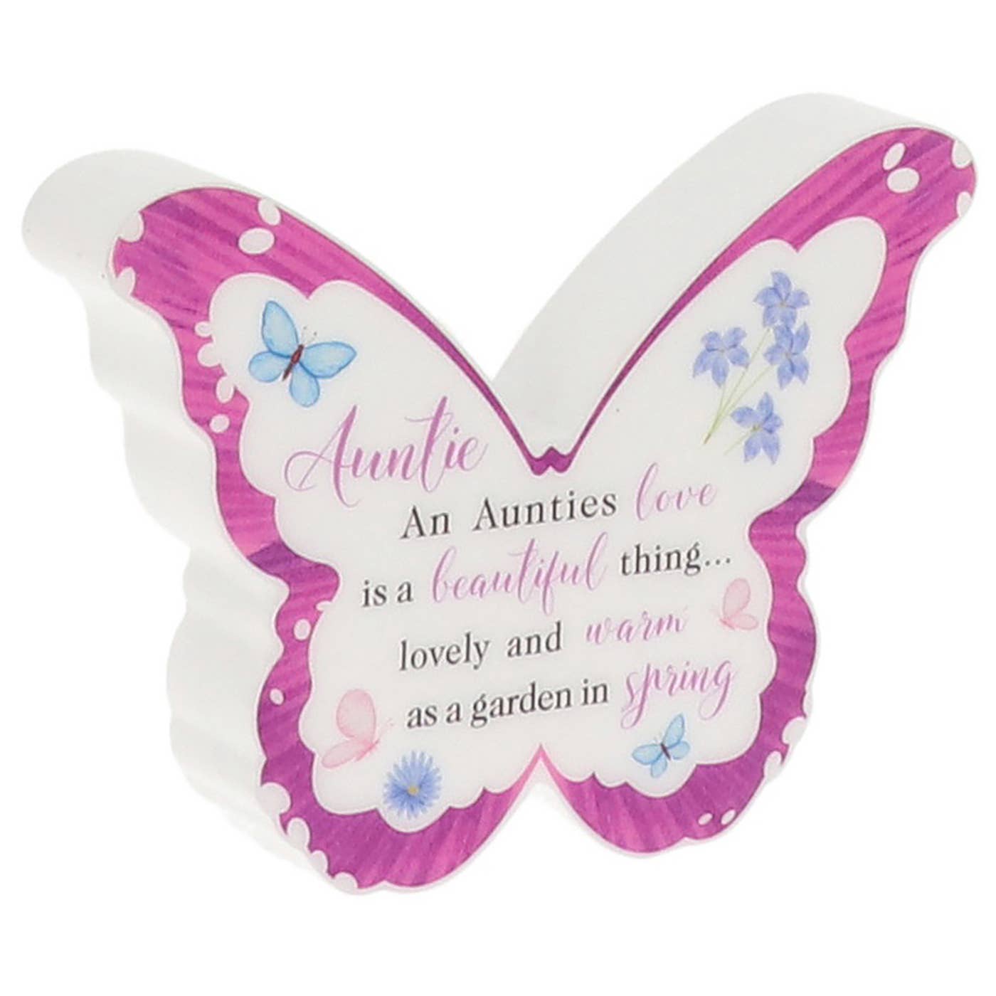 Joe Davies - Butterfly Kisses Plaque Auntie