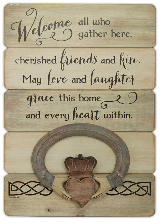 Abbey & CA Gift - Irish Welcome Plaque