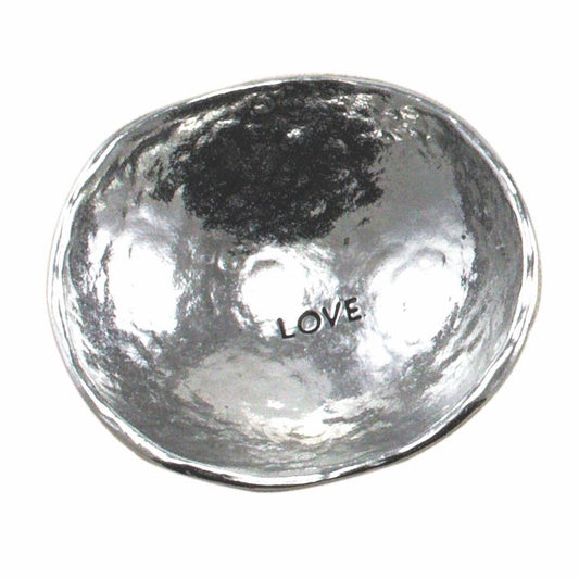 Abbey + CA Gift - Round Metal Trinket Dishes: Love