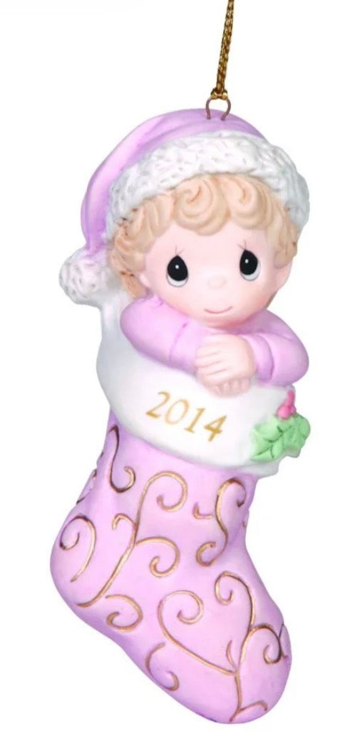 Precious Moment Dated”Baby First Christmas”2014