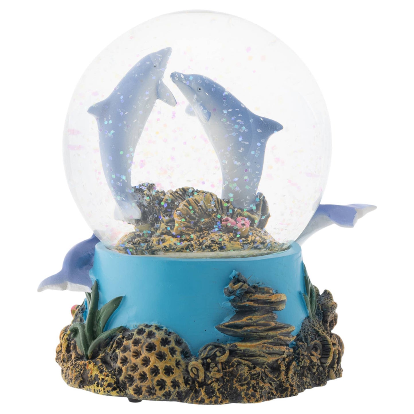 Cottage Garden - Dolphin Musical Snow Globe