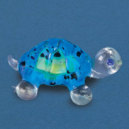 Glass Baron - S3 256-YB: Turtle, Bright Blue (Large)