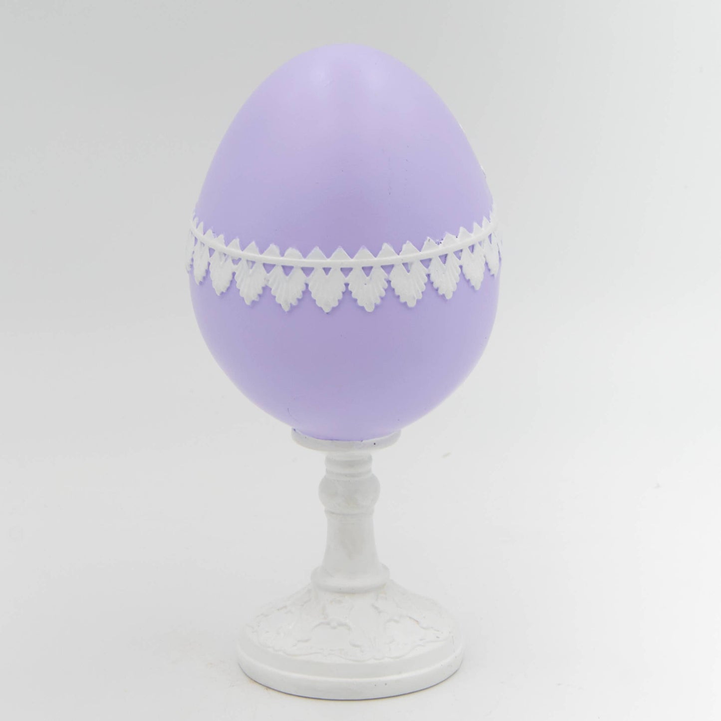 Roman - 7.25"H Purple Sugar Egg Pedestal with Chick Easter Figurine