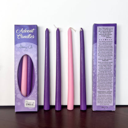 Abbey + CA Gift - Set of 4 Taper Advent Candles