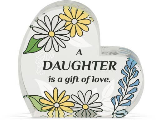 AngelStar - Daughter - Relationship Glass Plaque