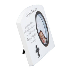 WIDDOP and Co. - Frame White/Silver Icon 3" x 4" - Baptism