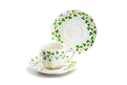 Grace Teaware - Shamrock 7oz Fine Porcelain Tea Cup and Saucer