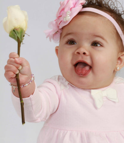 Cherished Moments - Girls Sterling Silver Multi-Color Pearl Baby & Kids Bracelet: Medium 1-5 Years