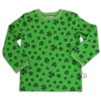 biau-biau - Shamrock Organic Cotton Jersey Long Sleeve T-Shirt: 3-4 Y