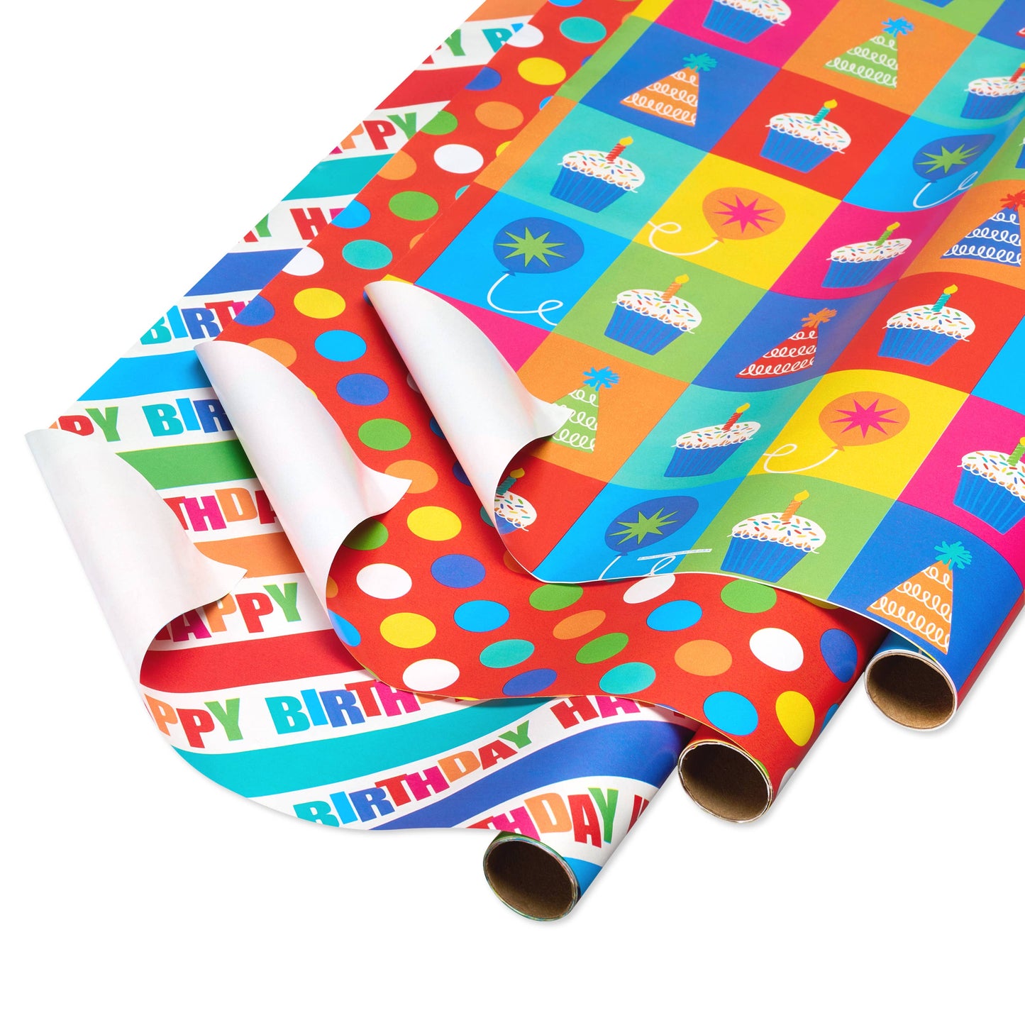 DICKENS INC. - Birthday Wrapping Paper | All Occasion Multi-Roll Wrapping