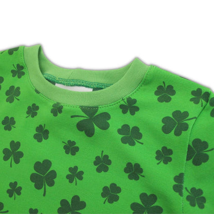 biau-biau - Shamrock Organic Cotton Jersey Long Sleeve T-Shirt: 3-4 Y