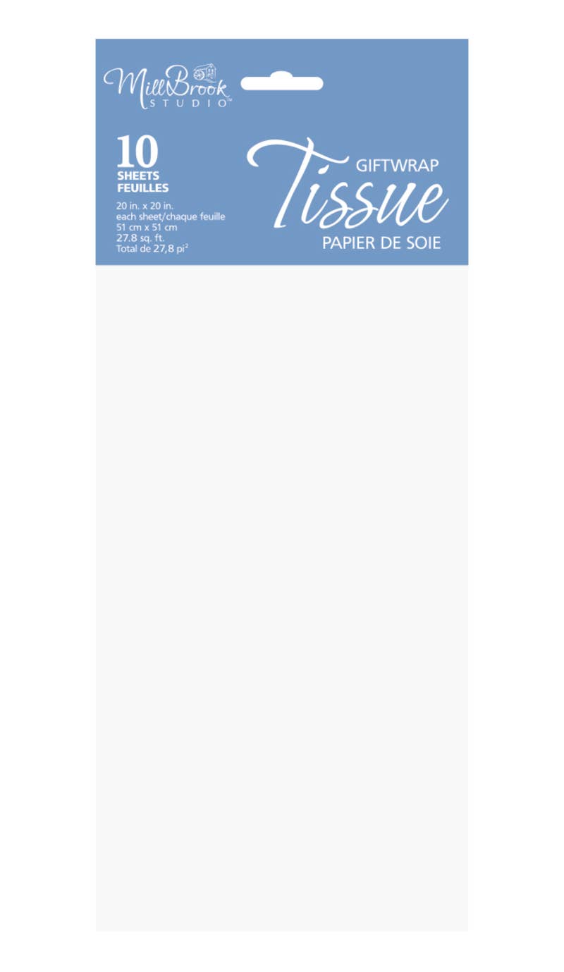 A-Line Greetings - Mill Brook Studio/10-Sheet Tissue/White (12pcs) 93001
