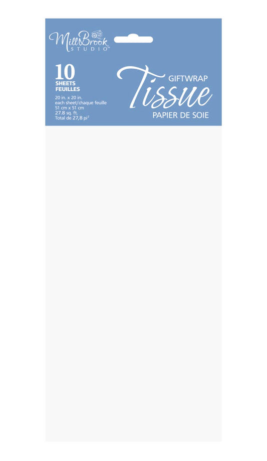 A-Line Greetings - Mill Brook Studio/10-Sheet Tissue/White (12pcs) 93001