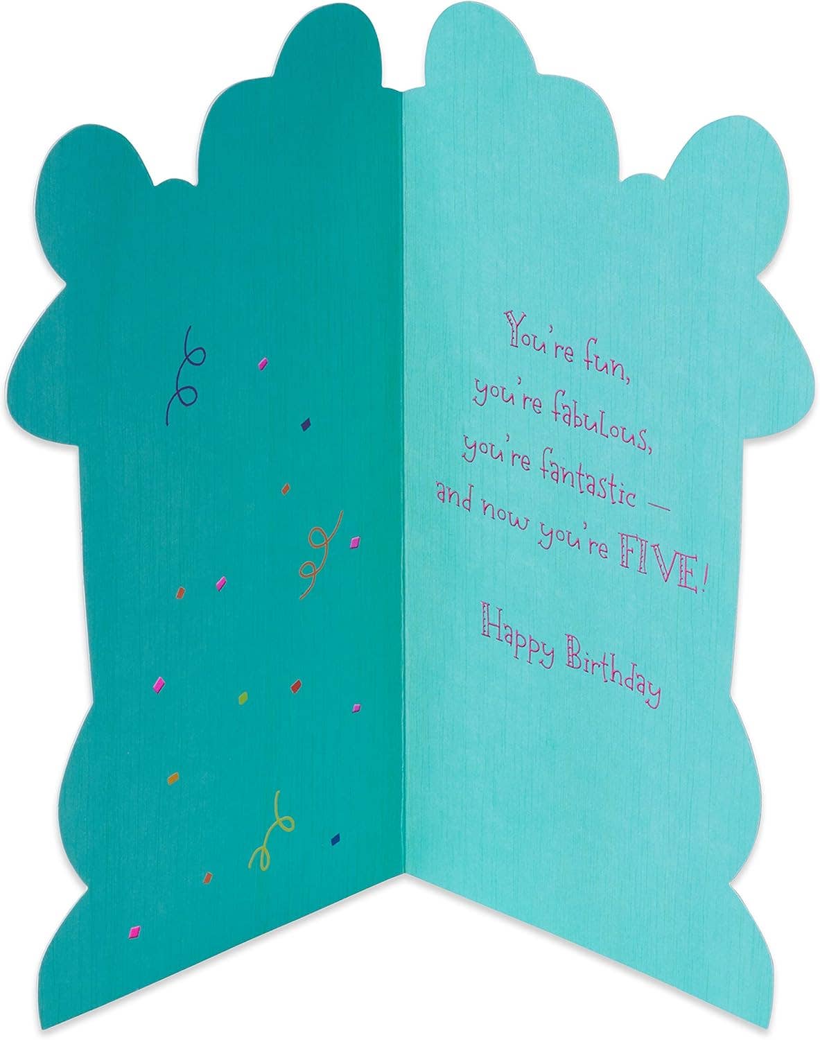DICKENS INC. - 5th Birthday Card for Girl (Llama with Cake)