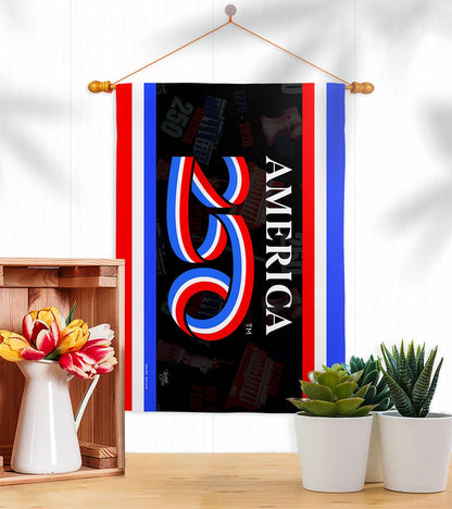 Two Group Flag Co - America 250 Flag Anniversary USA 250th Home Decor: Garden Flag 13" x 18.5" Only / Double Sided-Thick Fabric