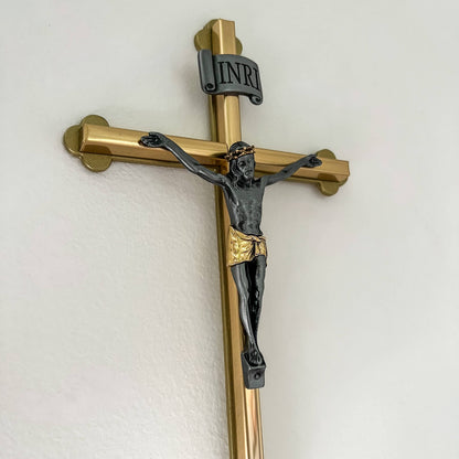 Abbey + CA Gift - 2-tone Wall Crucifix 8”