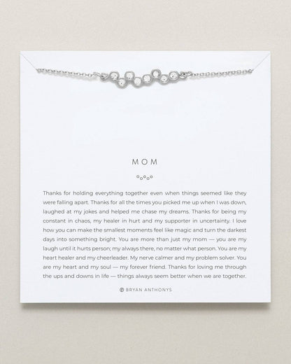 Bryan Anthonys - Mom Necklace: Silver / Crystal